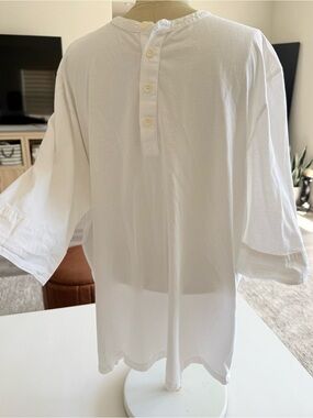 AllSaints Henley pullover shirt mandarin collar Men's XXL